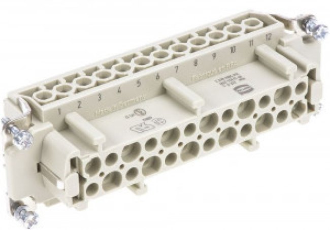 T2050722201-007, HEAVY DUTY INSERT, RCPT, 72+PE, 12AWG
