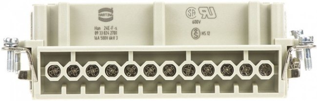 T2050722201-007, HEAVY DUTY INSERT, RCPT, 72+PE, 12AWG