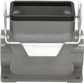 MP009386, Разъем для тяжелых условий, Основа, сквозной монтаж с гайкой, ввод сбоку, Корпус из Алюминия MP009386, Разъем для тяжелых условий, Основа, сквозной монтаж с гайкой, ввод сбоку, Корпус из Алюминия