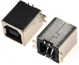A-USB B/SMT-TOP, Straight, SMT Type B USB Connector
