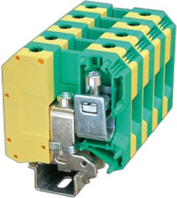 KRUSLG-95N, Клемма заземления , винтовой зажим, 2 точки подключения, 95 кв.мм