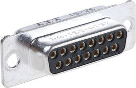 121073-2056 D, D* 15 Way Panel Mount D-sub Connector Socket 121073-2056 D, D* 15 Way Panel Mount D-sub Connector Socket