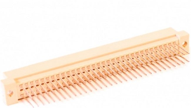 DIN 41612 64AC M, Вилка на плату прямая