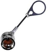 RFI75-13-D3, RF Connector Accessories TRB Jack RFI Cap w/ 3" SS Lanyard RFI75-13-D3, RF Connector Accessories TRB Jack RFI Cap w/ 3" SS Lanyard