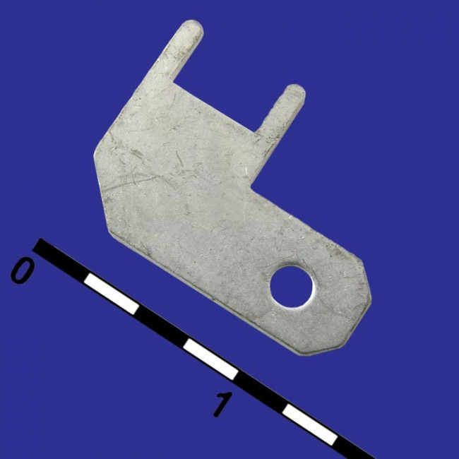 DJ623-4.8, Клемма ножевая угловая на плату 4,8 мм