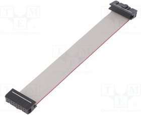 FC16600-0, Шлейф с разъемами IDC, 16x28AWG, Ш.шлейфа 1,27мм, 0,6м