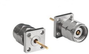 RFSMAA4JCCDQ, RF Connector, SMA, Stainless Steel, Socket, Straight, 50Ohm