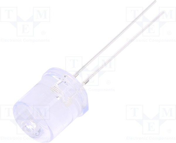 OSR5PAA6A1A, LED; 10mm; red; 1120?1560mcd; 100°; Front: flat; 1.8?2.6V