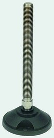 A195/007, M24 PA Reinforced Nylon Adjustable Foot, 2000kg Static Load Capacity 10° Tilt Angle