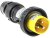 GHG5117304R0001, Crouse-Hinds IP66 Yellow Cable Mount 2P + E Power Connector Plug ATEX, Rated At 16A, 120 V GHG5117304R0001, Crouse-Hinds IP66 Yellow Cable Mount 2P + E Power Connector Plug ATEX, Rated At 16A, 120 V