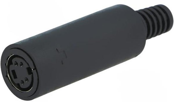 MJ-372/4, 4 Pole Miniature Din Socket, 1A, 100 V ac, Female, Cable Mount