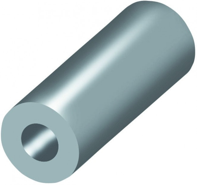 R40-6000802, Standoffs &amp; Spacers M4 x 8mm CIRCULAR BRASS 6.5mm O/D