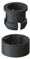 LEDCR-104, LED Mounting Hardware LED Clip &amp; Ring,Black,T-1 LED, LED Clip &amp; Ring,Black