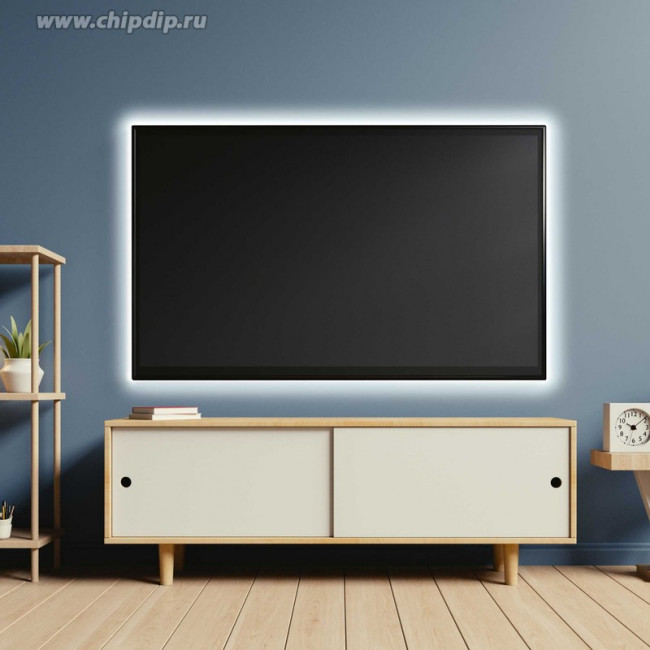 10-70, ТВ подсветка, комплект светодиодной ленты, RGB, 5В, 7.2Вт/м, 30SMD(5050)/м, IP20, 2*0.5м
