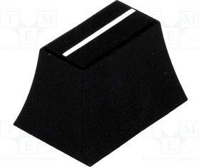 CS2/4-BLK, Ручка: движок, Цвет: черный, 20x14x13мм, Мат-л: пластик