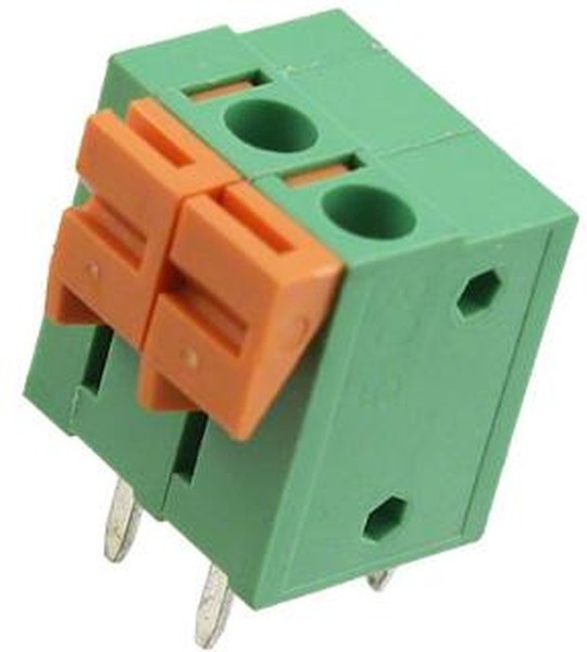 DG142V-02 (142V-02P), Клеммник 2-контактный,5.08мм