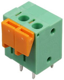 DG142V-02 (142V-02P), Клеммник 2-контактный,5.08мм