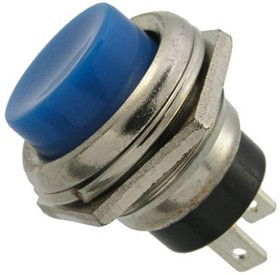 PBS-26B OFF-(ON) СИНИЙ, Кнопочный переключатель PBS-26B, OFF-ON, синий