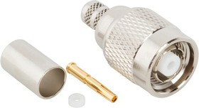 122408RP, 50 Straight Cable Mount, TNC Connector, Plug 122408RP, 50 Straight Cable Mount, TNC Connector, Plug