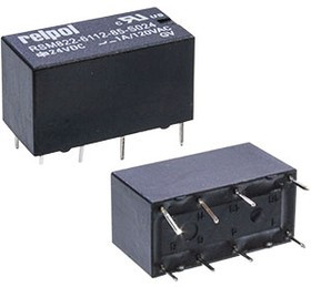 RSM822N211285S005, Реле: электромагнитное, DPDT, Uобмотки: 5ВDC, 0,6A/125ВAC, 2А, PCB