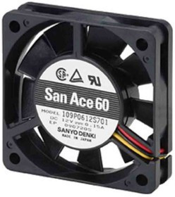 109P0424H701, 109P Series Axial Fan, 24 V dc, DC Operation, 6.4cfm, 1.92W, 80mA Max, 40 x 40 x 15mm 109P0424H701, 109P Series Axial Fan, 24 V dc, DC Operation, 6.4cfm, 1.92W, 80mA Max, 40 x 40 x 15mm