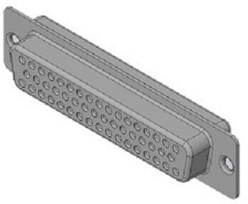 DD-50SF-N, D-Sub 50 Way Cable Mount D-sub Connector Socket