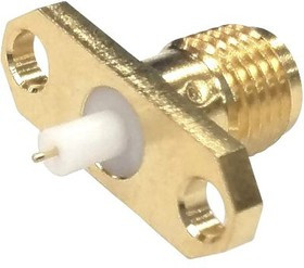 MC002930, Разъем РЧ / Коаксиальный, SMA Коаксиальный, Прямое Гнездо с Фланцем, 50 Ом