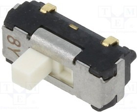 CL-SB-12A-02, Переключатель: движковый, Пол: 2, SPDT, 0,2A/12ВDC, ON-ON, -40-85°C
