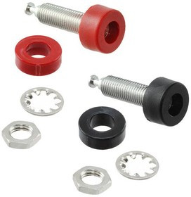 1581-02, Test Plugs &amp; Test Jacks PANEL MOUNT BANANA JACK SET(RED/BLACK)
