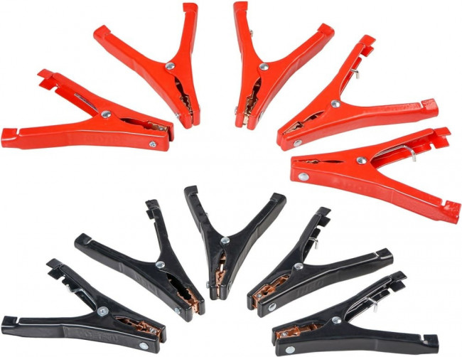 sa400p10, Зажимы (крокодилы) для пусковых проводов L (10 шт.) (400А 14х10 5см) (SA400P10)