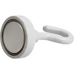 Крючок на неодимовом магните Е25 (М5), белый