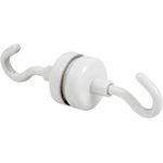 Крючок на неодимовом магните Е25 (М5), белый