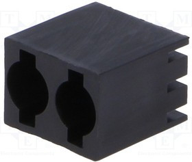 FIX-LED-310, Корпус LED, 3мм, полиамид, угловой, 3 PIN, черный, UL94V-2, H: 9,8мм