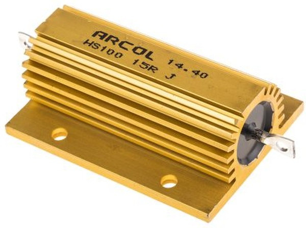 HS100 15R J, 15 100W Wire Wound Chassis Mount Resistor HS100 15R J ±5% HS100 15R J, 15 100W Wire Wound Chassis Mount Resistor HS100 15R J ±5%