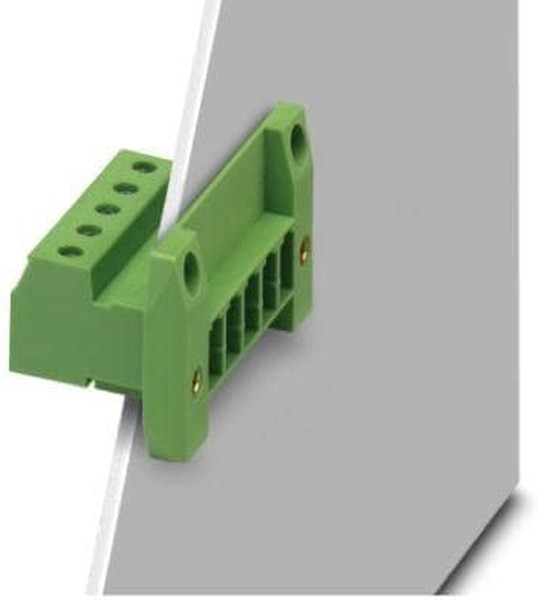 Разъем для проходного монтажа DFK-PC 4/ 3-GF-7,62 штыревые контакты, 3 присоед., 4mm2, 20A, 630V, зеленый