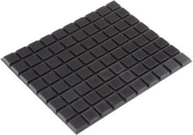SJ5008, Tapered Square Anti Vibration Feet Natural Rubber +66A°C -34A°C