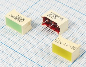 Светодиодная сборка 14x 8x 8, красный x2, 9&amp;31, цвет линзы красный матовый, DE-2ID
