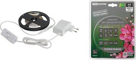 Комплект светодиодной ленты SMD2835-60 LED/м-12 В-4,8 Вт/м-IP20-6000 К (3 м), 18 Вт TDM Комплект светодиодной ленты SMD2835-60 LED/м-12 В-4,8 Вт/м-IP20-6000 К (3 м), 18 Вт TDM