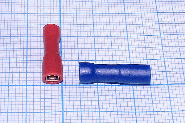 Клемма ножевая изолированная, гнездо, размер 2.8x0.8мм, сечение кабеля 0.8-2.5кв.мм, луженная,синяя,ПВХ; Q-9427 B клемма гн 2,8x0,8\0,4\S0,8 Клемма ножевая изолированная, гнездо, размер 2.8x0.8мм, сечение кабеля 0.8-2.5кв.мм, луженная,синяя,ПВХ; Q-9427 B клемма гн 2,8x0,8\0,4\S0,8