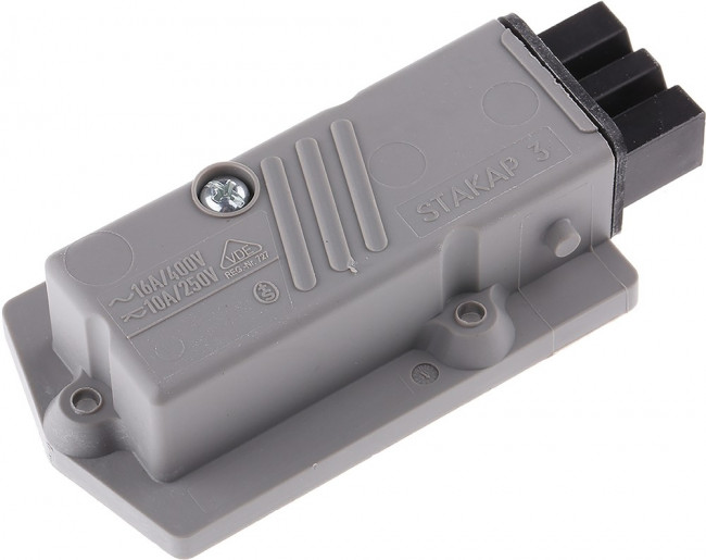 STAKAP3N, Разъем прямоугольный, ST, гнездо, "мама", PIN 3, луженые, IP54, 16А