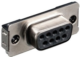 494138, 9 Way Right Angle SMT D-sub Connector Socket, 2.775mm Pitch, with Screw