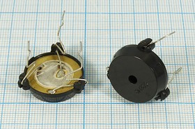 Излучатель звука пьезокерамический без генератора с обратной связью (1~30)В, Резонансная 4кГц обрсв