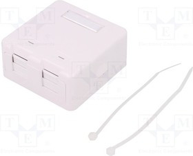 LOG-NK4032, Гнездо, корпус RJ45, Keystone, не экранированный, Цвет: белый