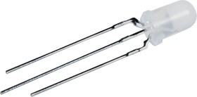 L-59EGW-CA, Светодиод красный/зеленый 60° d=5мм 5/5мКд 625/568нМ 3 ножки