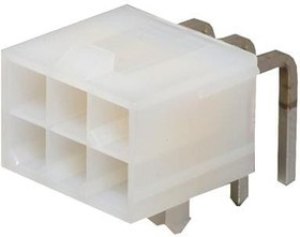 26-01-3143, Headers &amp; Wire Housings MFitJr RA DR /Pegs 50Au V2 6Ckt Tray