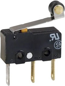 SS-01GL2T, Микропереключатель SNAP ACTION; с рычагом (с роликом); SPDT