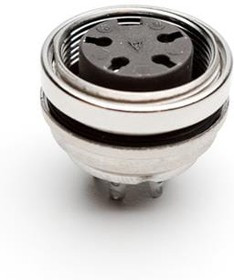 C091 31G004 100 2, Circular DIN Connectors Female 4 Pin Rear MT