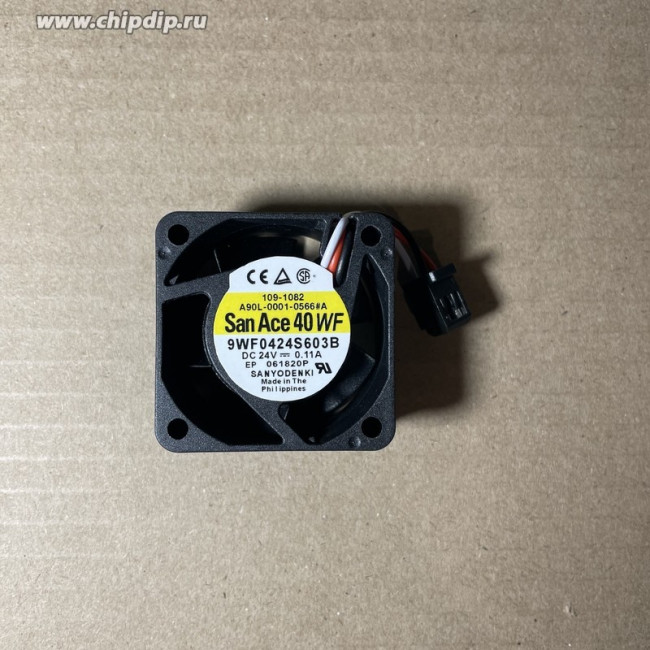 Вентилятор SanAce40WF 9WF0424S603B DC 24V 0.11A (A90L-0001-0566#A) 109-1082 40x20 3pin