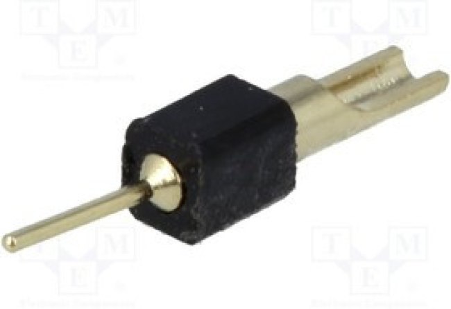 ZL210-1P, Вилка, IDC, PIN 1, прямой, 2,54мм, THT,пайка, 1x1, позолота