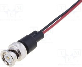 POM-4970, Измерительный провод, 60ВDC, Дл: 0,15м, черный и красный